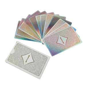 Glossy Varnishing Offset UV Printing SKYLINE Laser White Custom Design Playing Poker <strong>Deck</strong> Manufacturers Playing Cards With Box - Product Image 1