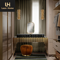 Meuble de luxe pour chambre à coucher Coiffeuse moderne pour chambre à coucher Coiffeuse de maquillage avec miroir