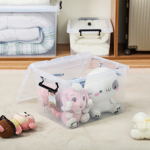 120L <span class=keywords><strong>Big</strong></span> <span class=keywords><strong>Pp</strong></span> Nhựa Trong Suốt Lưu Trữ Organizer Hộp Với Xử Lý - Product Image 5