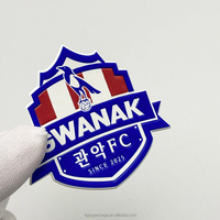 Insigne en caoutchouc Sport personnalisé de haute qualité Design 3d Logo de transfert de presse à chaud en relief patchs Tpu pour vêtements