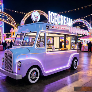 Food Truck Électrique Entièrement Équipé en Acier Inoxydable, Chariot de Restauration Ambulante avec Double Évier, Style Racing, Apparence Dynamique, Stand Mobile - Product Image 1