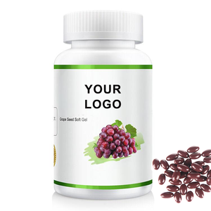 OEM ODM Yüksek Kaliteli Üzüm Çekirdeği Yumuşak Kapsül Takviyesi, Cilt Sağlığı ve Bağışıklık Desteği için E Vitamini ve Antioksidan İçeren 500mg - Product Image 1