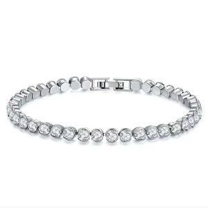 Nueva pulsera de cristal romana de estilo europeo y americano para mujer, elegante pulsera con incrustaciones de <span class=keywords><strong>diamantes</strong></span>, joyería de estilo étnico. - Product Image 2