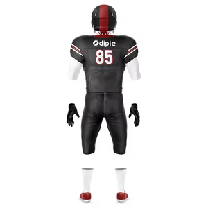 Conjunto de Uniforme de Fútbol Americano, Precio de Fábrica, Diseño Personalizado, Pantalones Cortos de Malla, Uniforme Transpirable 100% Poliéster, Impresión Personalizada para Equipos - Product Image 4