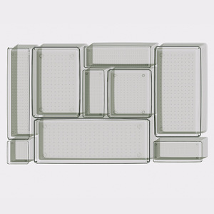 Transparent Jewelry Storage Box With Perforated Tray <b>Drawer</b> Organizer For Earrings Necklaces Bracelets Rings Portable Display - Product Image 4