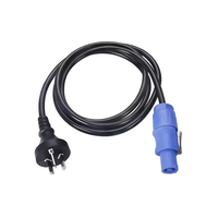 Câble d'alimentation 3 conducteurs noir RGBW pour éclairage de scène, prise XLR standard AU, DMX512 LED pour spectacle événementiel