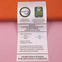Étiquette de vêtement en coton de haute qualité, personnalisable avec logo, respectueuse de l'environnement, lavable, ne se décolore pas, douce comme du satin, avec couleur personnalisée