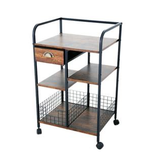 Support de four à micro-ondes industriel support de <span class=keywords><strong>boulanger</strong></span> de cuisine table d'extrémité étagère de rangement à 3 niveaux pour le salon - Product Image 6