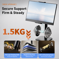 Support de téléphone et tablette de bureau flexible haut de gamme, support de téléphone portable portable en alliage d'aluminium pour bureau, studio d'enregistrement, vente en gros OEM ODM