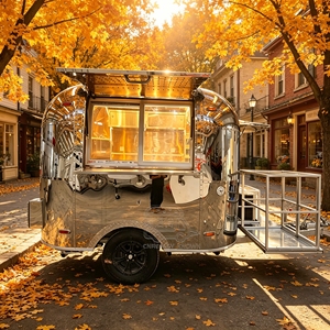 Cuisine mobile sur mesure haut de gamme entièrement équipée, chariot à gelato avec numéro VIN DOT - Product Image 4