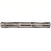KAILUO 316 Stainless Steel Double-Headed Bolt Screw Stud Rod GB901 Equal-Length Tooth Stick Metric M6M8M10M12 Whitewash Finish