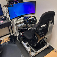 Gran oferta de coche DIY barato 4080 perfil de aluminio Marco de juego de conducción de automóviles simulador de carreras Sim Rig Simulador de cabina de carreras