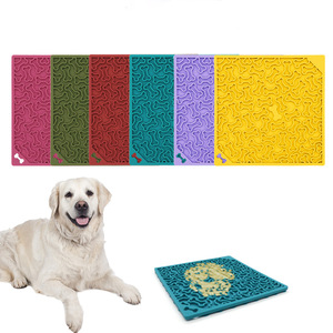 Tapis de léchage pour chien en silicone, vente en gros du fabricant, tapis d'alimentation lente pour chien - Product Image 1