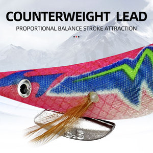 Mồi Câu Mực Nổi Mồi Câu Mực Bạch Tuộc Mồi Câu Cá Bằng Gỗ Bionic Dạ Quang Cứng Bộ Mồi Câu Cá Mồi Câu Mực Nước Mặn - Product Image 5