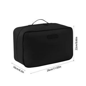 Sac de rangement pour chaussures de voyage portable, double couche, unisexe, en nylon respirant, grande capacité, fermeture éclair, réutilisable, résistant à l'eau - Product Image 2