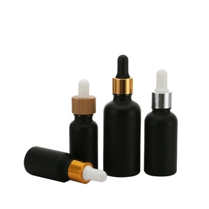 Cổ 30ml Đen Matte tinh dầu Chai chất Giải pháp Chai nhỏ giọt mỹ phẩm Lotion chai thủy tinh - Product Image 2