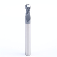MTS Vente en gros de fraises à bout sphérique à 2 cannelures HRC55 pour usinage CNC, en stock en gros, à prix compétitif