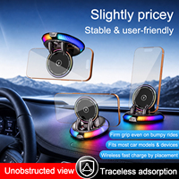 Support de téléphone électrique sans fil pour voiture, anti-vibration, à fixation électrique sur tableau de bord, pour navigation automobile