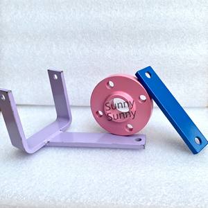 قطعة معدنية مصنوعة بالدوران الدقيق من الفولاذ المطلي حسب الطلب، دعامة فتحة فولاذية للربط في البوابات - Product Image 2