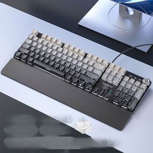 Teclado Mecánico Real Portátil con Cable para Deportes Electrónicos, con Perilla de Cinta de Gradiente Colorido y Teclas Grabadas Lateralmente - Product Image 4