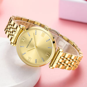 <span class=keywords><strong>MINI</strong></span> <span class=keywords><strong>FOCUS</strong></span> MF0335L nuevo <span class=keywords><strong>reloj</strong></span> de cuarzo Popular para mujer, relojes de pulsera dorados informales para mujer, relojes de moda de acero inoxidable para mujer - Product Image 3
