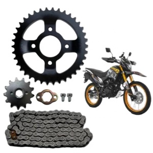 Kit de chaîne et pignon en acier <span class=keywords><strong>TL27</strong></span> pour moto Italika DM 300 - Vente en gros - Product Image 1