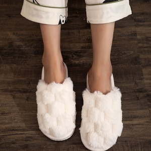 รองเท้าแตะพื้น EVA วัสดุใหม่ขายส่งสำหรับผู้หญิง รองเท้าแตะแฟชั่นบุขนนุ่ม คุณภาพดี - Product Image 2