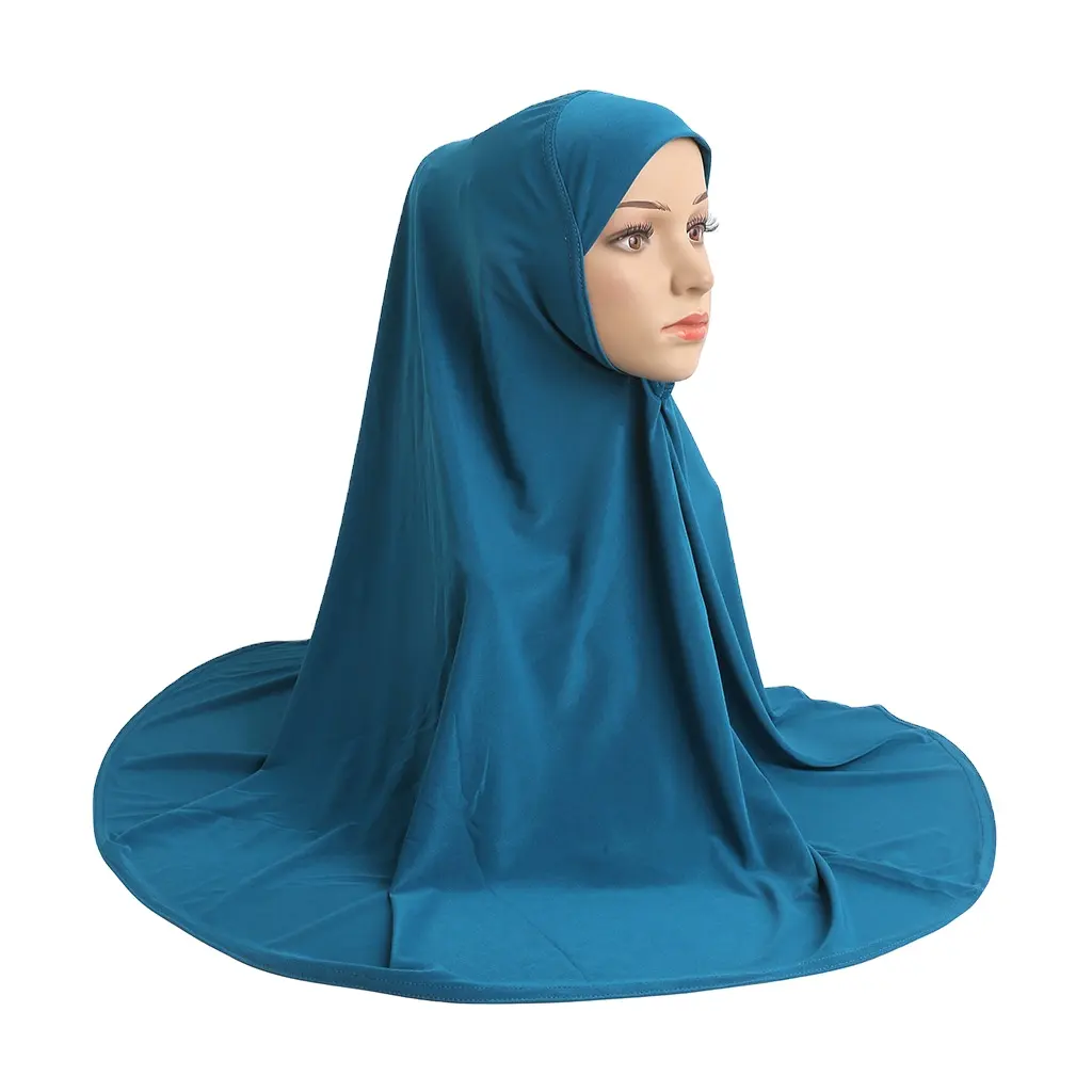 Hotselling יפה גבירותיי מוסלמי חיג 'אב של מוצק צבע מצנפת חיג' אב טורבן ערבית כובע