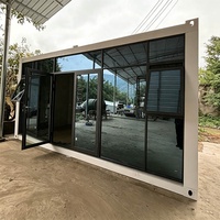 Maison conteneur portable, détachable et extensible pour bureaux, bâtiments, garages, hôtels, écoles, salles de classe, dortoirs et habitations