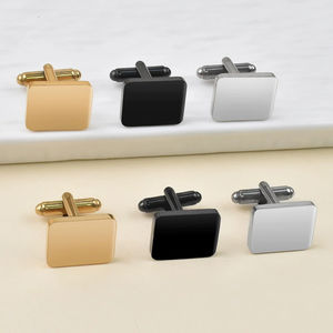 Customizable Fashion Blank Square <b>Cufflinks</b> New Stainless Steel Blank <b>Men's</b> Shirt Perfect Quality <b>Cufflink</b> for <b>Man</b> - Product Image 2