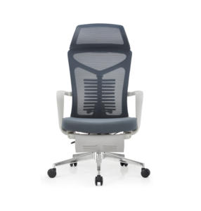 เก้าอี้สำนักงานเออร์โกโนมิกส์ทันสมัยพนักพิงสูงแบบตาข่าย หมุนได้ <span class=keywords><strong>ขา</strong></span>เหล็กโครเมียม <span class=keywords><strong>ที่</strong></span>วางแขนปรับได้ พนักพิงศีรษะ ฐานโลหะพลาสติกปรับได้ - Product Image 2