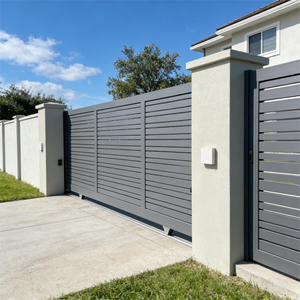 <span class=keywords><strong>Portail</strong></span> coulissant en acier galvanisé aluminium blanc <span class=keywords><strong>gris</strong></span> antirouille imperméable taille personnalisée télécommande électrique <span class=keywords><strong>portail</strong></span> de villa allée - Product Image 1