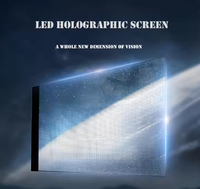 Şeffaf Led Film ekran dijital Led ekran yüksek kalite şeffaf pencere 3D holografik Film Led
