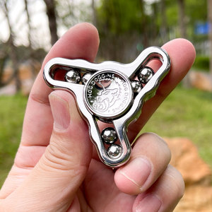 Sang Trọng Đa Chức Năng Chống Căng Thẳng Cảm Giác Fidget Spinner Tùy Chỉnh Mô Hình Số Thép Không Gỉ Và Gỗ Cho Người Lớn - Product Image 2