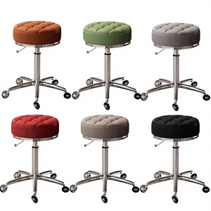 Beauty chair with sliding wheels hair salon chair beauty salon special large work <b>stool</b> height-adjustable rotating chair - Product Image 1