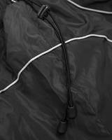 Fabricant de vêtements, veste à fermeture éclair personnalisée avec logo imprimé, veste coupe-vent en polyester et nylon imperméable, ensemble short et veste de sport