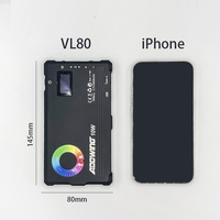 Rechargeable Smartphone Clipon LED Light 10W 2700-6500K RGB Fill Light pour le maquillage et l'enregistrement vidéo Selfie