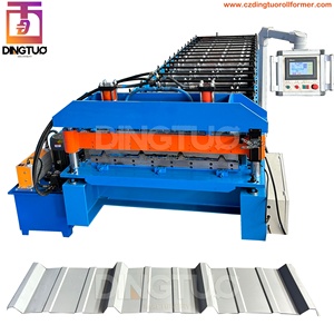 Máquina Formadora de Láminas para Techos con Paneles Trapezoidales PBR y Paneles <span class=keywords><strong>R</strong></span>, con Precortador y Ventilador de Enfriamiento, Aplicable al Mercado Estadounidense - Product Image 3