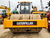 Construction Machine Deuxième Main Chat Utilisé Cs-583c Compacteur Monocylindre Route Rouleaux pour Vente