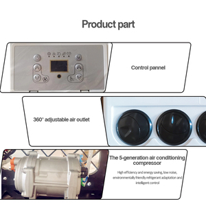 Defu 24V bãi đậu xe khác AC hệ thống 12 V Xe Tải Điều hòa không khí máy kéo 12 Volt điều hòa không khí - Product Image 2