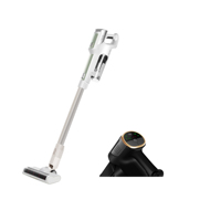 Aspirateur sans fil cyclonique portatif, puissant, avec écran LED, batterie amovible, pour sols durs, tapis et poils d'animaux
