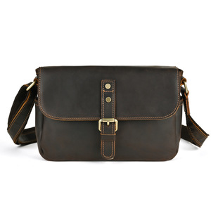 Ando <b>Bag</b> Vintage Cowhide Leather Messenger <b>Bag</b> <b>Mens</b> Crossbody <b>Shoulder</b> <b>Bag</b> with Flap - Product Image 5