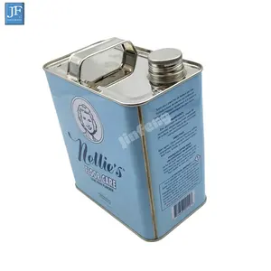 New Metal Packaging Container Floor Care Square Can Empty Can Shower Gel Tin Box Shampoo Flask Stainless Steel Wine Can