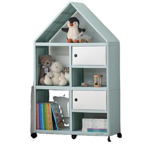 Grande capacité 1 quantité minimale de commande voiture forme jouet étagère stockage livre étagères organisateur enfants armoires support de rangement en plastique enfants armoires - Product Image 3