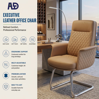 Chaise de bureau de direction ergonomique en cuir à dossier haut, pivotante à 360°, réglable, chaise d'ordinateur confortable pour manager, siège à motif diamant