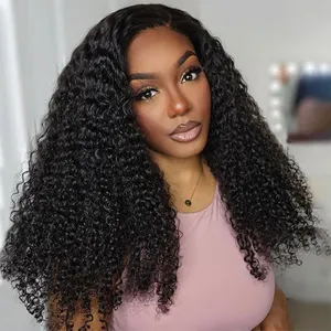 Wholesale 13x4 Remy Hair Kinky Curly Lace Front Wig,Side Part Kinky Lace Front Wig,Wholesale Curly Brazilian Lace Frontal Wig