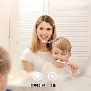 Coiffeuse en <span class=keywords><strong>bois</strong></span> <span class=keywords><strong>de</strong></span> style moderne avec miroir intelligent Armoire murale vanité lavabo <span class=keywords><strong>Meuble</strong></span> d'hôtel pour salles <span class=keywords><strong>de</strong></span> bains - Product Image 4