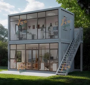 Luxury 20 Foot Mobile Container Home 2 Bedroom Modular Prefab House Steel Supermarket Apartment Tiny Living Home Office Gym <strong>Hall</strong> - Product Image 3