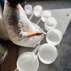 Q're ensembles de bols chantants en cristal givré 8 ''-14'' Instruments de guérison par le son de thérapie musicale professionnelle Yoga Meditacion - Product Image 6