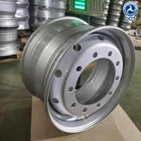 Pasokan Pabrik Velg Truk Tugas Berat 22.5-11.75 yang Tahan Lama  22.5x11.75 385/55R 22.5 10 Lubang Velg Truk Kapasitas Beban Tinggi